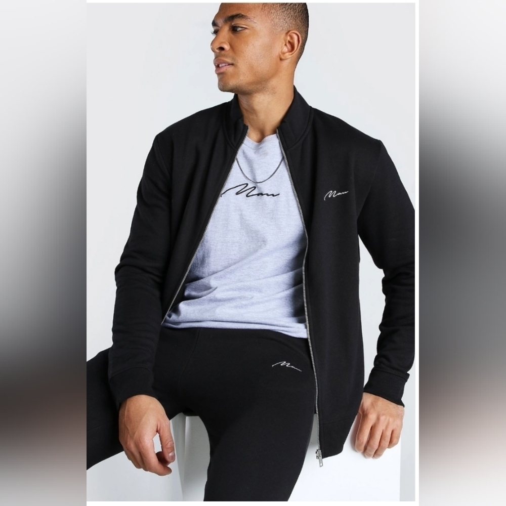 BohooMan Signature Funnel Neck Jacket Size Small